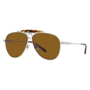 A0872Z New RALPH LAUREN The Countryman Silver Aviator RL7078 900133 Sunglasses W